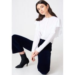 Bluzki damskie: Rut&Circle Bluzka z falbankami Penny – White