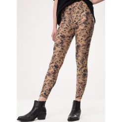 Jasnobrązowe Legginsy Total Look. Szare legginsy damskie Born2be, s, bez wzorów, z dzianiny, klasyczne. Za 14,99 zł.