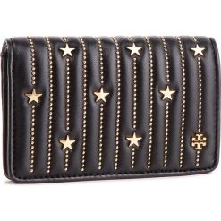 Duży Portfel Damski TORY BURCH - Star Stud Slim Medium Wallet 52202 Black 001. Czarne portfele damskie Tory Burch, bez wzorów, ze skóry. Za 1099,00 zł.