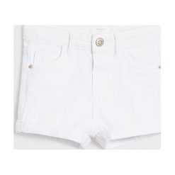 Mango Kids - Szorty dziecięce Anna 80-104 cm. Białe spodenki dziewczęce Mango Kids, bez wzorów, z bawełny, casualowe. Za 59,90 zł.