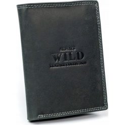 PORĘCZNY PORTFEL ALWAYS WILD | SKÓRA NATURALNA | D1072-MHU BLACK. Czarne portfele męskie ALWAYS WILD, bez wzorów, ze skóry. Za 47,90 zł.
