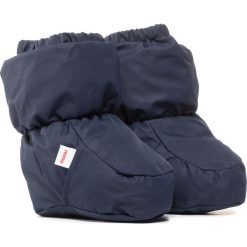 Buty REIMA - Tepasto 517216 6980. Niebieskie kozaki dziewczęce Reima, bez wzorów, z materiału, przed kolano, na wysokim obcasie. Za 69,00 zł.