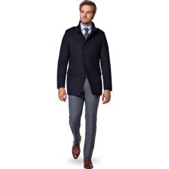 Kurtka Granatowa Cyprios. Czarne kurtki męskie marki LANCERTO, na zimę, m, z bawełny, eleganckie. W wyprzedaży za 499,90 zł.