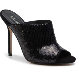 Klapki LIU JO - Daisy 03 S69009 TX055 Black 22222. Czarne klapki damskie Liu Jo, z aplikacjami, ze skóry, bez obcasa, na obcasie. Za 849,00 zł.