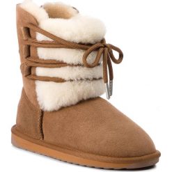 Buty EMU AUSTRALIA - Sorby W11789 Chestnut. Pomarańczowe kozaki damskie EMU Australia, ze skóry, klasyczne, na niskim obcasie, bez zapięcia. W wyprzedaży za 469,00 zł.
