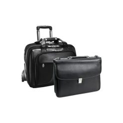 Torba na laptopa MCKLEIN Chicago 17 cali Czarny. Czarne torby męskie skórzane Mcklein, w paski, ze skóry, eleganckie, na ramię, duże. Za 1362,99 zł.