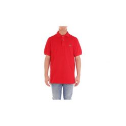 Koszulki polo z krótkim rękawem Lacoste L121200. Czerwone koszulki męskie Lacoste, xxl, bez wzorów, polo, z krótkim rękawem, krótkie. Za 283,31 zł.