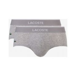 Lacoste 2-pack Slipy Szary. Szare slipy męskie Lacoste, s, bez wzorów, z elastanu. Za 119,95 zł.