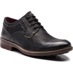 Półbuty CANGURO - A187-100 Black/Black. Czarne półbuty męskie marki Canguro, na co dzień, ze skóry. W wyprzedaży za 159,00 zł.