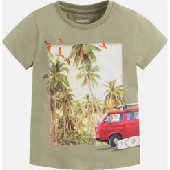 Mayoral - T-shirt dziecięcy 92-134 cm. Szare t-shirty chłopięce marki Mayoral, s, z nadrukiem, z bawełny, z okrągłym kołnierzem. Za 64,90 zł.