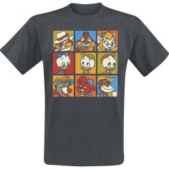 T-shirty męskie z nadrukiem: Disney Head Squares T-Shirt odcienie ciemnoszarego