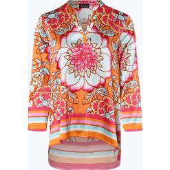 Grace - Bluzka damska z mieszanki jedwabiu, pomarańczowy. Pomarańczowe bluzki damskie marki Grace, s, w kwiaty, eleganckie, bez kołnierzyka, bez rękawów. Za 799,95 zł.