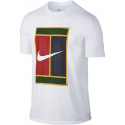 Nike Męska Koszulka Sportowa M Nkct Tee Heritage Logo White S. Białe koszulki do tenisa męskie marki Nike, m, z bawełny. Za 105,00 zł.