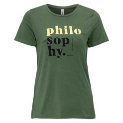Soyaconcept Dżersejowa bluzka z lyocellu Marica khaki female zielony S (38). Zielone bluzki damskie Soyaconcept, s, z nadrukiem, z bawełny. Za 139,00 zł.