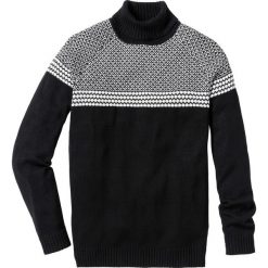 Golfy męskie: Sweter z golfem Regular Fit bonprix czarny