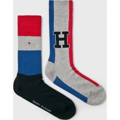 Tommy Hilfiger - Skarpety (2-pack). Niebieskie skarpetki męskie marki TOMMY HILFIGER, z bawełny. Za 59,90 zł.
