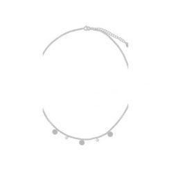 Srebrny naszyjnik choker koła i cyrkonie 925. Szare naszyjniki damskie marki Atdiament, z cyrkonią, srebrne. Za 149,00 zł.