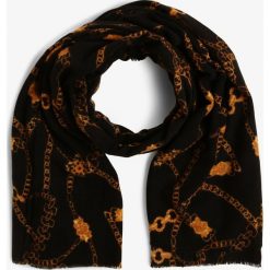 Marie Lund - Szalik damski, czarny. Czarne szaliki damskie Marie Lund, bez wzorów, eleganckie. Za 129,95 zł.