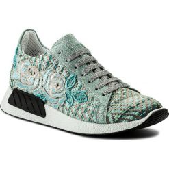 Sneakersy HEGO'S MILANO - 1036 Acqua/Ricamo. Zielone półbuty damskie Hego's Milano, ze skóry ekologicznej. W wyprzedaży za 419,00 zł.