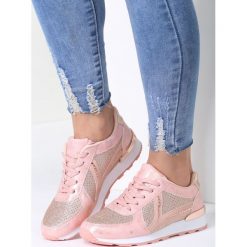 Różowe Sneakersy Wake Up Call. Różowe buty sportowe damskie marki vices, z aplikacjami, sportowe. Za 69,99 zł.