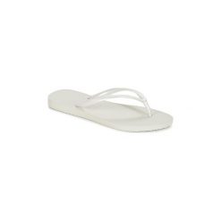 Japonki Havaianas SLIM. Białe klapki damskie Havaianas, bez wzorów, bez obcasa. Za 83,30 zł.