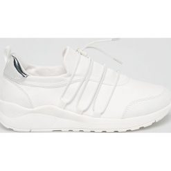 S. Oliver - Buty. Białe buty sportowe damskie S.Oliver, bez wzorów, z materiału, sportowe. W wyprzedaży za 149,90 zł.