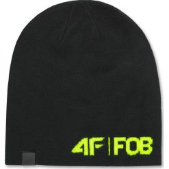 4F Czapka Czarny. Czarne czapki męskie 4f, bez wzorów, z elastanu. Za 59,95 zł.