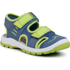 Sandały SUPERFIT - 6-06026-80 S Blau/Grün. Niebieskie sandały chłopięce Superfit, ze skóry ekologicznej, bez zapięcia. Za 269,00 zł.