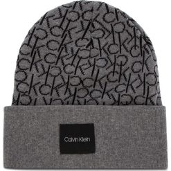 Czapka CALVIN KLEIN - Ck Knitted Beanie M K50K504103 013. Szare czapki męskie Calvin Klein, z bawełny. Za 159,00 zł.