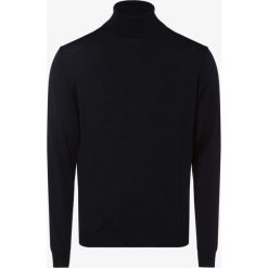 Andrew James New York - Sweter męski, niebieski. Niebieskie swetry męskie Andrew James New York, xxl, bez wzorów, z wełny, biznesowe, bez kołnierzyka, bez kaptura. Za 349,95 zł.