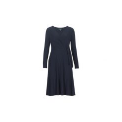 Sukienki długie Lauren Ralph Lauren COREEN. Niebieskie sukienki damskie Lauren Ralph Lauren, bez wzorów, bez kołnierzyka, bez rękawów, długie. Za 739,00 zł.