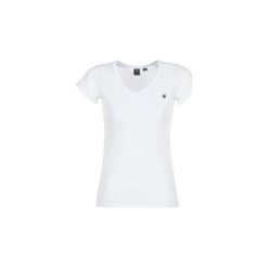 T-shirty z krótkim rękawem G-Star Raw EYBEN SLIM V T WMN S/S. Białe t-shirty damskie marki G-Star RAW, s, bez wzorów, retro, bez kołnierzyka. Za 89,00 zł.