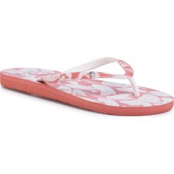 Japonki ROXY - ARJL100870 Ltp. Różowe klapki damskie Roxy, bez wzorów, z tworzywa sztucznego, bez obcasa. Za 119,00 zł.
