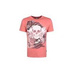 T-shirty z krótkim rękawem Roberto Cavalli S01GC0474. Czerwone t-shirty męskie Roberto Cavalli, s, bez wzorów, bez kołnierzyka, krótkie. Za 199,00 zł.