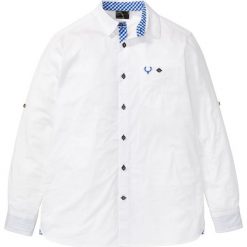 Koszula w ludowym stylu bonprix biały. Białe koszule męskie bonprix, xl, bez wzorów, bez kołnierzyka, bez rękawów. Za 69,99 zł.