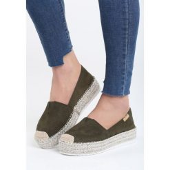 Espadryle damskie: Zielone Espadryle Orange Candy