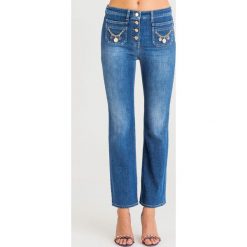 JEANSY palazzo Elisabetta Franchi. Jeansy damskie Elisabetta Franchi, z podwyższonym stanem. W wyprzedaży za 1140,30 zł.