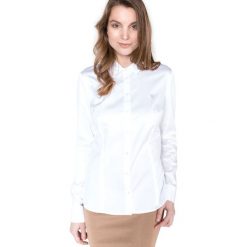 Guess Cate Koszula Biały. Białe bluzki damskie Guess, xs, z aplikacjami, z elastanu, bez kołnierzyka, z długim rękawem. Za 309,95 zł.