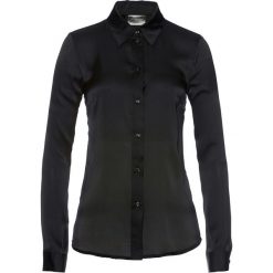 Bluzki damskie: Bluzka satynowa bonprix czarny