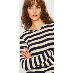 Vero Moda - Bluzka. Szare bluzki z odkrytymi ramionami marki Vero Moda, l, z dzianiny, casualowe, z okrągłym kołnierzem. Za 119,90 zł.