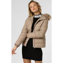 Calvin Klein Jeans - Damska kurtka pikowana, beżowy. Brązowe kurtki damskie Calvin Klein Jeans, s, bez wzorów, z jeansu, bez kaptura. Za 599,95 zł.