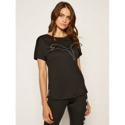 Koszulka techniczna Puma Train Fav Jersey Cat Tee 519523. Czarne koszulki damskie polo Puma, m, bez wzorów, z jersey, polo, bez rękawów, bez kaptura. Za 129,99 zł.