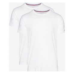 Tommy Hilfiger 2-pack Dolna koszulka Biały. Białe koszulki męskie TOMMY HILFIGER, l, bez wzorów, z bawełny, bez kołnierzyka, bez rękawów. Za 171,95 zł.
