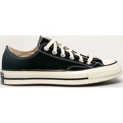 Converse - Tenisówki. Czarne trampki i tenisówki damskie Converse, bez wzorów, z gumy, na sznurówki. W wyprzedaży za 319,90 zł.