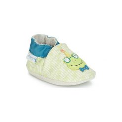 Kapcie niemowlęce Dziecko Robeez HAPPY FROGGY. Zielone buciki niemowlęce marki Robeez, bez zapięcia. Za 139,00 zł.