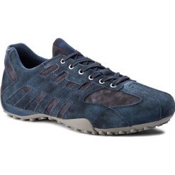 Półbuty GEOX - U Snake H U7207H 022AN C4002 Navy. Niebieskie półbuty męskie Geox, na co dzień, bez wzorów, ze skóry, bez zapięcia. W wyprzedaży za 259,00 zł.