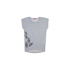 Bluzka dziewczęca z printem. Szare t-shirty dziewczęce TXM. Za 7,99 zł.