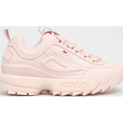 Fila - Buty Disruptor Low. Różowe buty sportowe damskie marki Fila, bez wzorów, z gumy, sportowe. Za 519,90 zł.