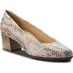 Półbuty GEOX - D Annya M. B D745VB 00041 C1002 Off White. Brązowe półbuty damskie skórzane Geox, eleganckie, na obcasie. W wyprzedaży za 339,00 zł.