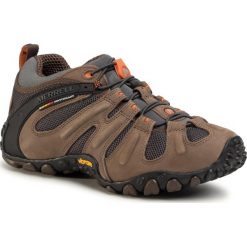 Trekkingi MERRELL - Cham II Strech J524209 Merr.Stn/Granite. Pomarańczowe trapery męskie Merrell, ze skóry, bez zapięcia. W wyprzedaży za 379,00 zł.